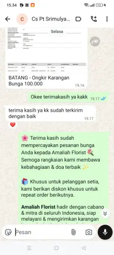 Testimonial Papan Bunga menteng