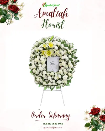 Krans Bunga Duka Cita menteng